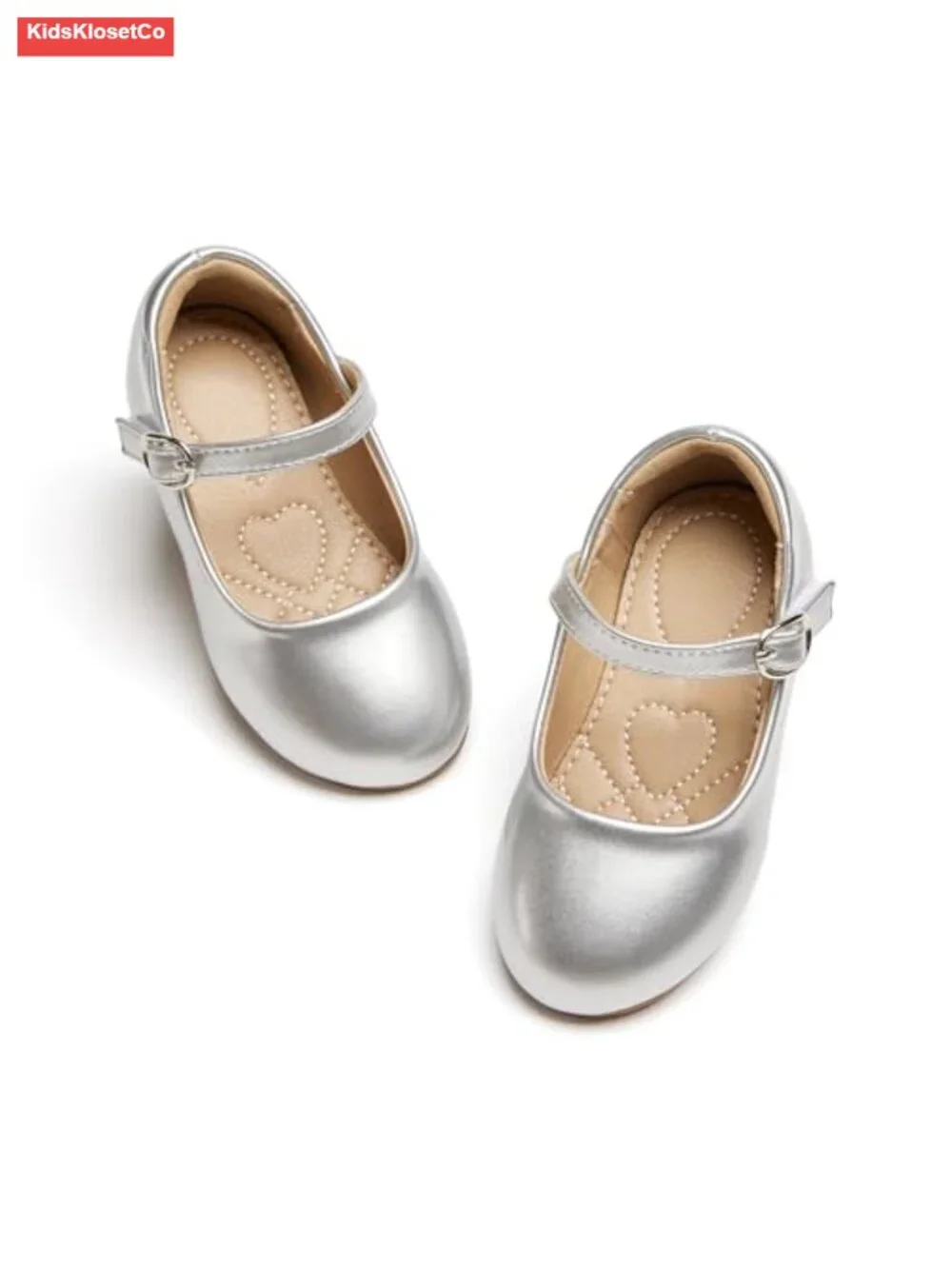 Toddler Girls Mary Jane Flats Princess Ballet Shoes with Bow, Soft Cushioned
